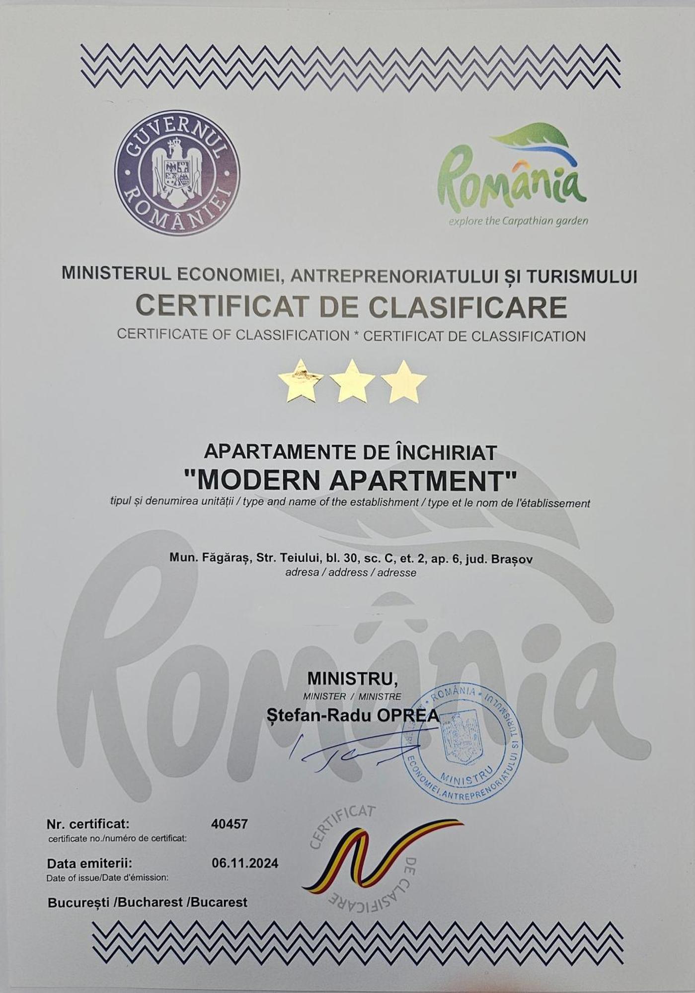 Modern Apartament Fagaras Exterior photo
